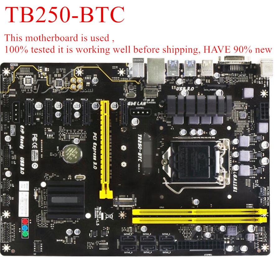 Used For BIOSTAR TB250-BTC Mining motherboard DDR4 for intel LGA 1151 32GB DVI SATA3 B250 Desktop Motherboard
Used For BIOSTAR TB250-BTC Mining motherboard DDR4 for intel LGA 1151 32GB DVI SATA3 B250 Desktop Motherboard