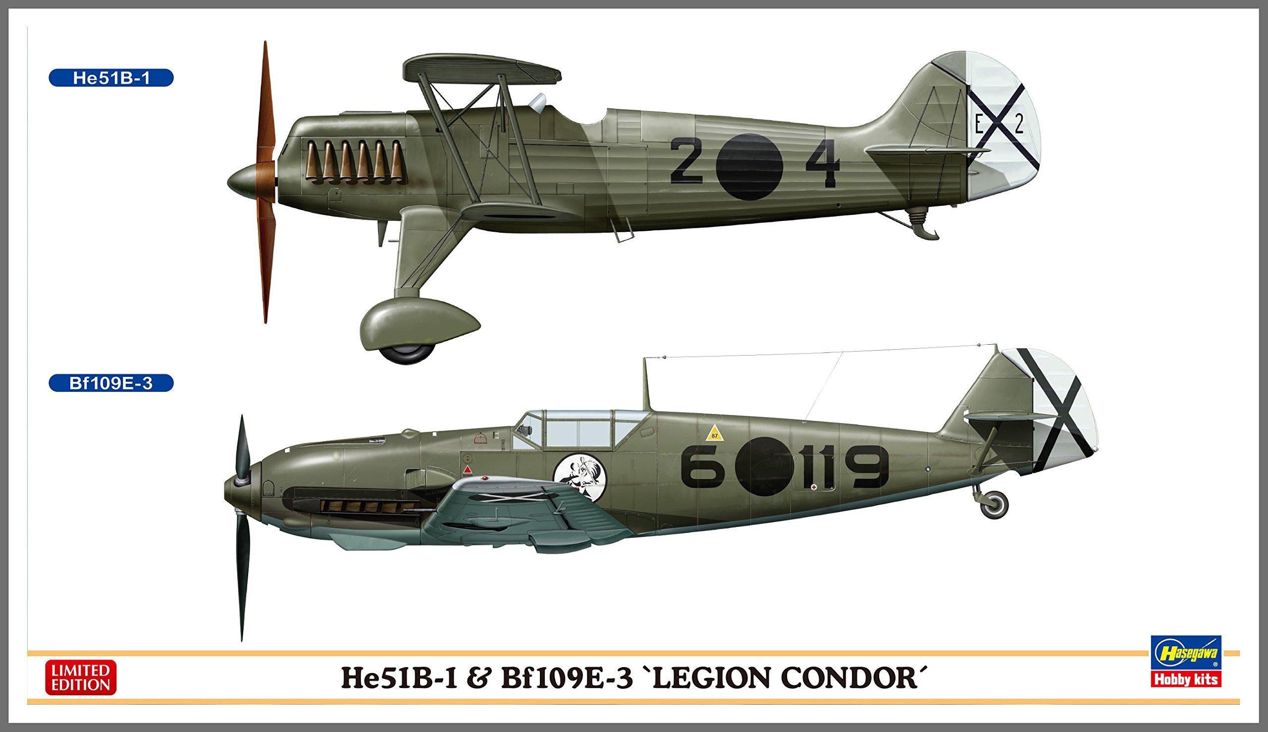 Пластиковая модель корпуса «Кондор» от Hasegawa Luftwaffe 02197 1/72 He51B-1 и Bf109E-3
Пластиковая модель корпуса «Кондор» от Hasegawa Luftwaffe 02197 1/72 He51B-1 и Bf109E-3