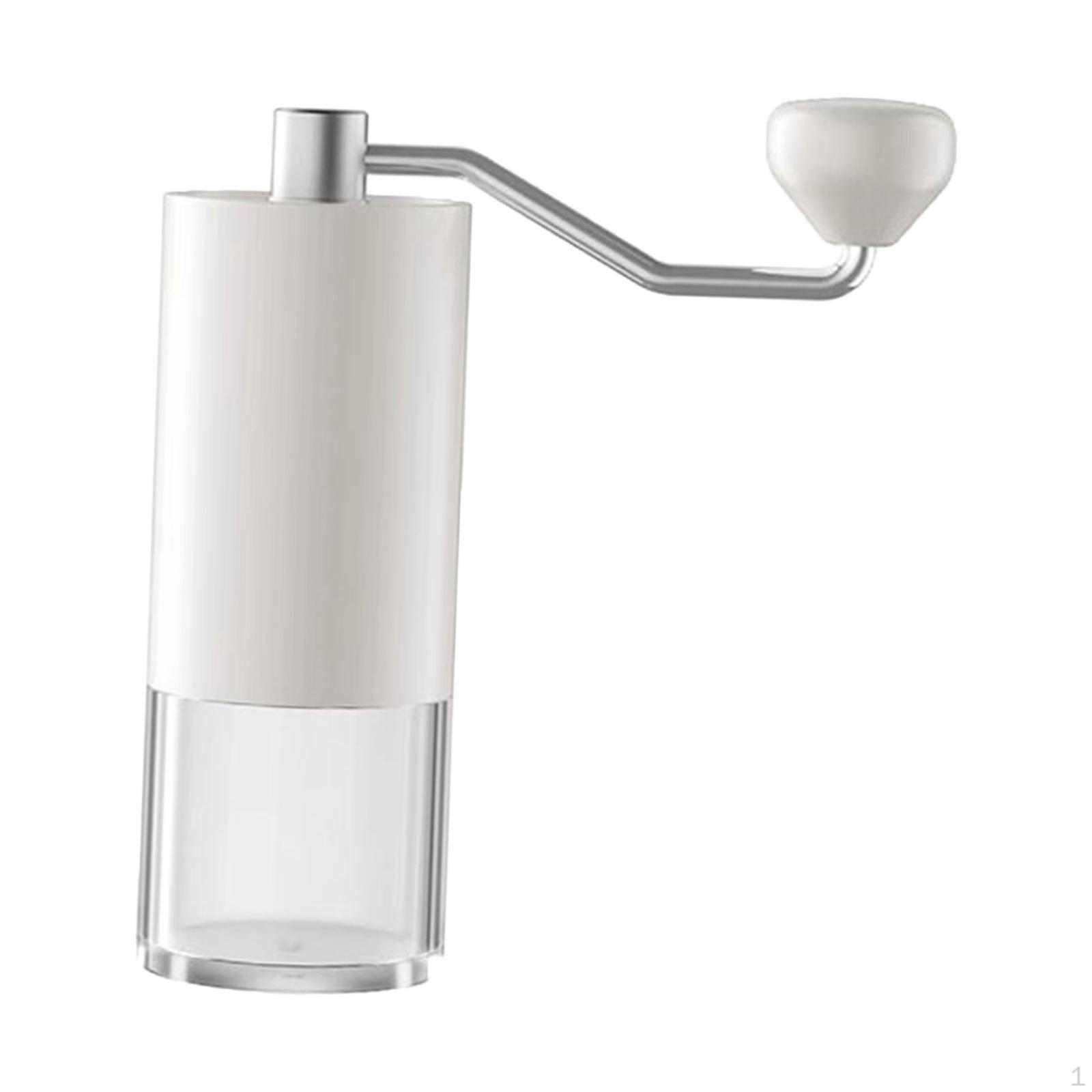 Коническая мельница для помола кофе, ручная кофемолка для использования на открытом воздухе White