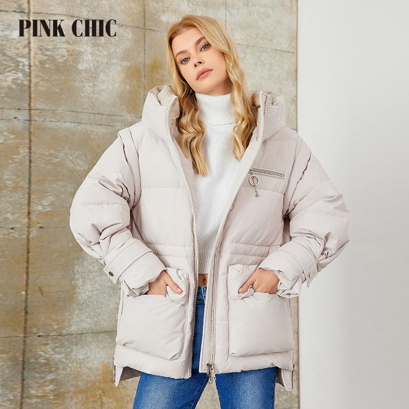 PINK CHIC 2025 Новое зимнее пальто Женские пуховики Высокое качество Темный теплый шнурок с капюшоном короткая версия Парка Женская W6651 S бежевый
PINK CHIC 2025 Новое зимнее пальто Женские пуховики Высокое качество Темный теплый шнурок с капюшоном короткая версия Парка Женская W6651 S бежевый