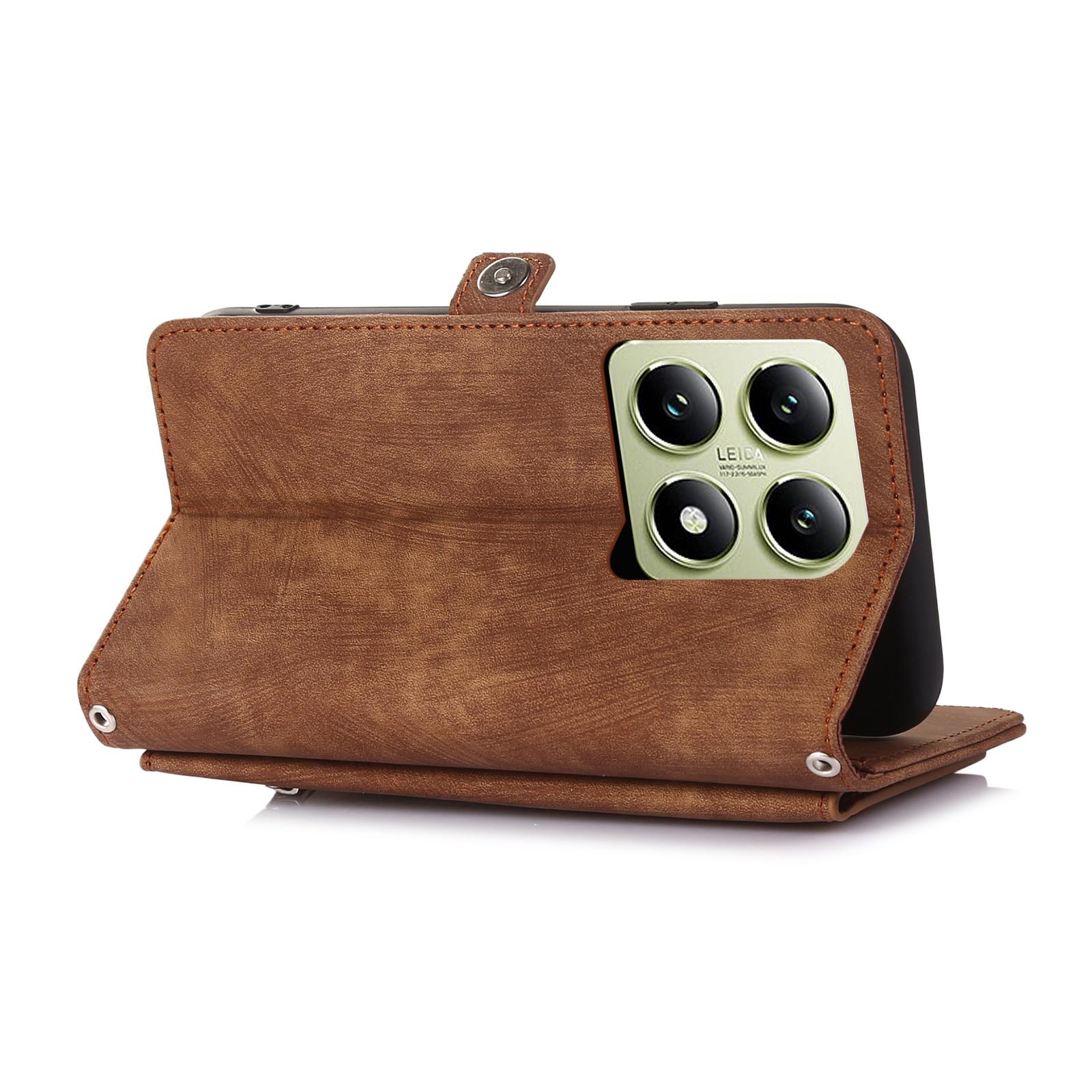 For Xiaomi 15 Case Zipper Pocket 9 Card Slots PU Leather Phone Cover with Wrist Strap Rose Gold
For Xiaomi 15 Case Zipper Pocket 9 Card Slots PU Leather Phone Cover with Wrist Strap Rose Gold