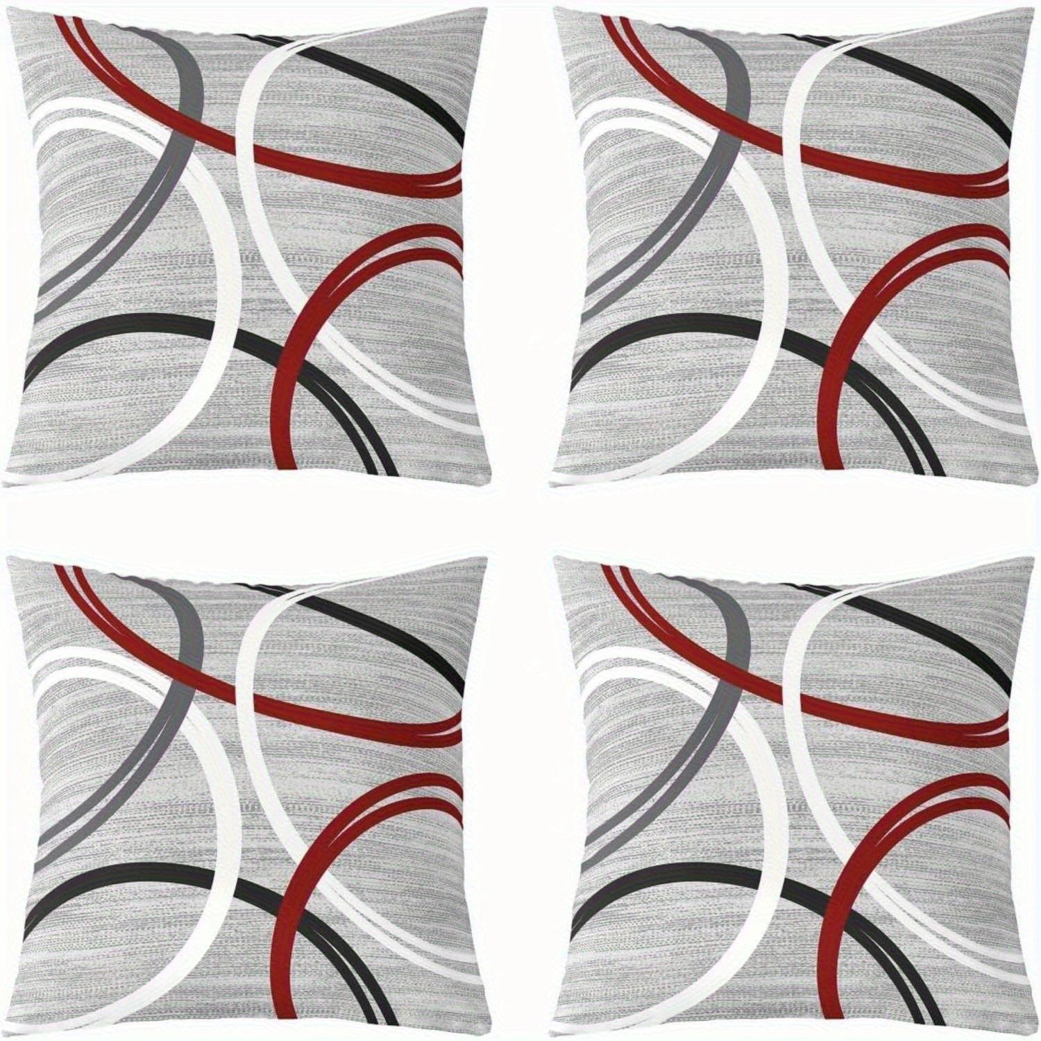4-piece Set, Abstract Modern Geometric Pattern Pillowcases, Soft and Comfortable, Single-sided Print, Insert Not Included 35x35cm 4pcs
4-piece Set, Abstract Modern Geometric Pattern Pillowcases, Soft and Comfortable, Single-sided Print, Insert Not Included 35x35cm 4pcs