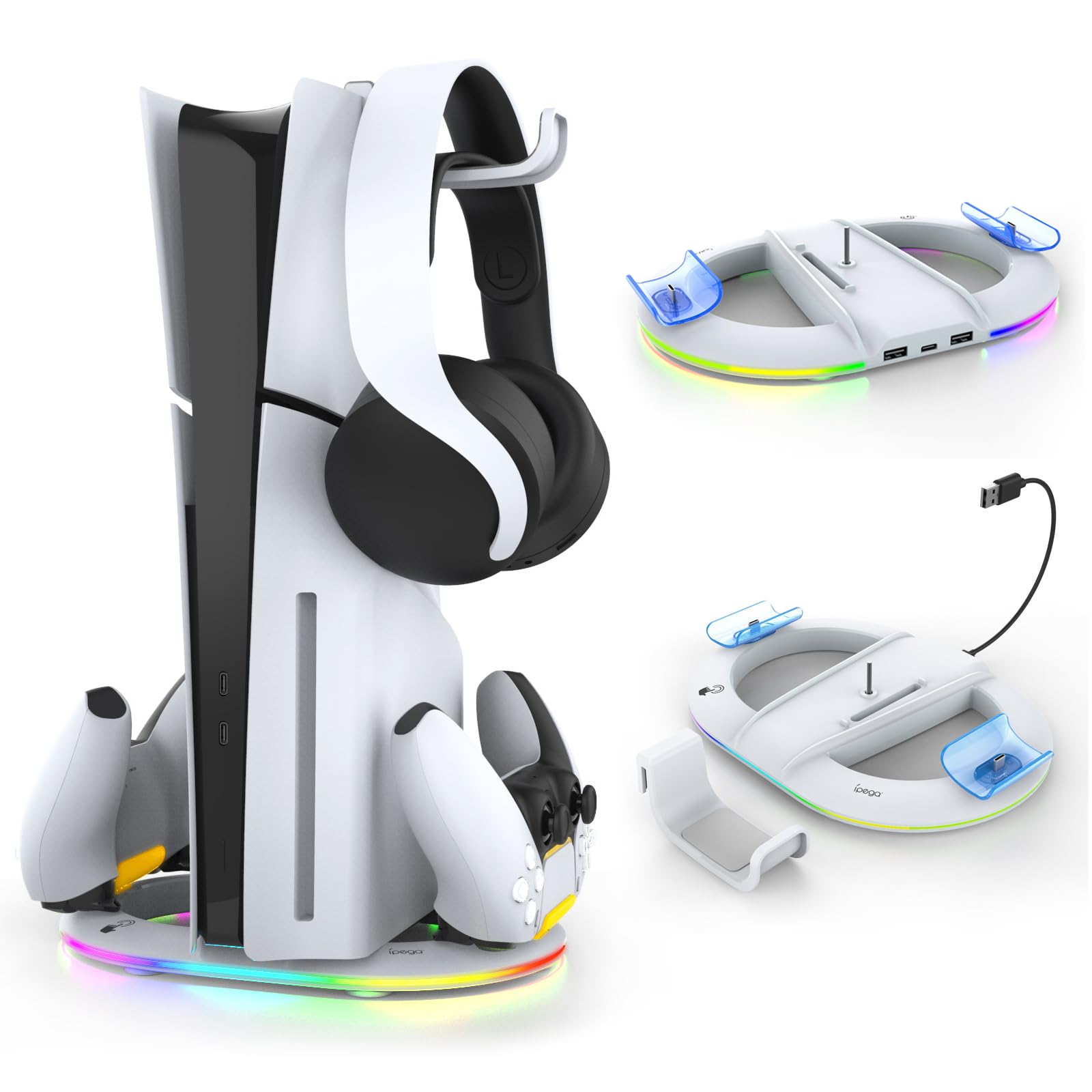 Stand for PS5 PS5 Slim Vertical Ultra RGB Controller Charging Stand for Tomistan PS5 Simultaneously Charges 2 RGB Atmosphere Lights Overcharge
Stand for PS5 PS5 Slim Vertical Ultra RGB Controller Charging Stand for Tomistan PS5 Simultaneously Charges 2 RGB Atmosphere Lights Overcharge