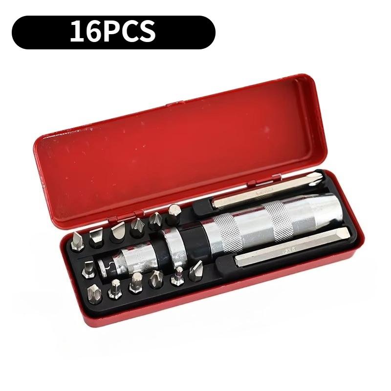 16PCS heavy-duty impact screwdriver set, chisel head tool kit, flat screw puller, disassembly tool
16PCS heavy-duty impact screwdriver set, chisel head tool kit, flat screw puller, disassembly tool