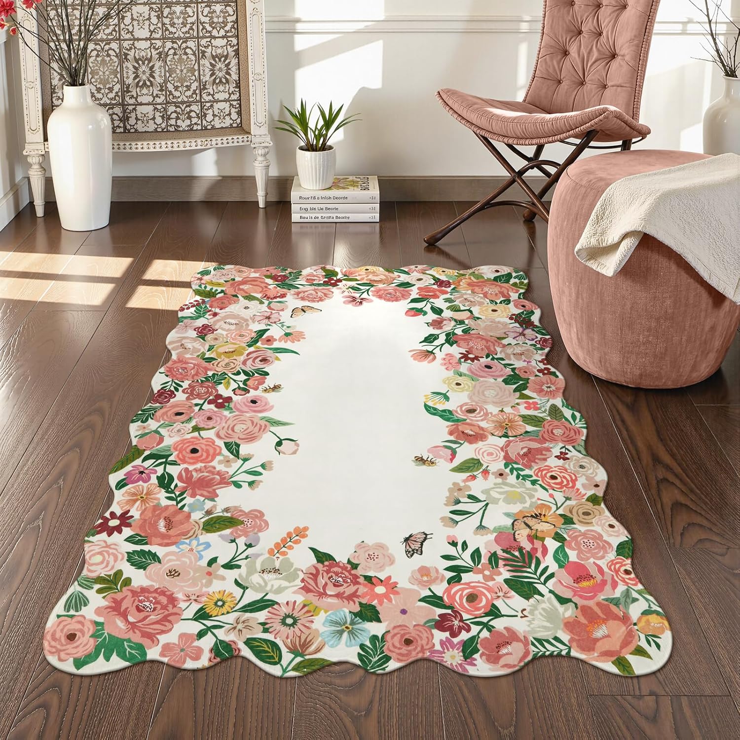Floral Camellia Round Rug – Soft Washable Non-Slip Area Carpet for Bedroom Living Room Nursery Decor 60cm
Floral Camellia Round Rug – Soft Washable Non-Slip Area Carpet for Bedroom Living Room Nursery Decor 60cm