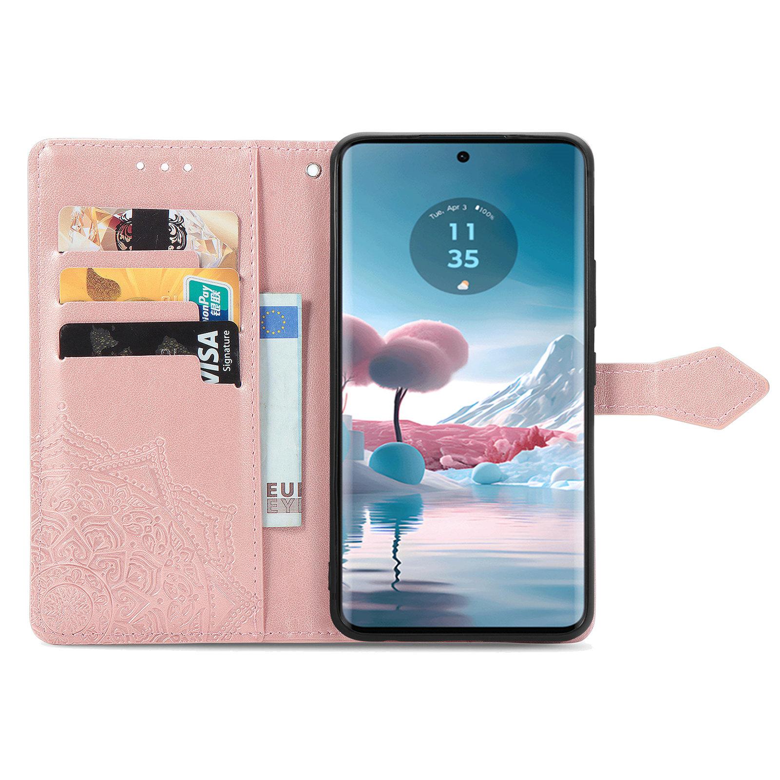 Чохол для телефону Motorola Edge 40 Neo 5G з рельєфною PU шкірою Mandala, 3 слотами для карток Rose Gold
Чохол для телефону Motorola Edge 40 Neo 5G з рельєфною PU шкірою Mandala, 3 слотами для карток Rose Gold