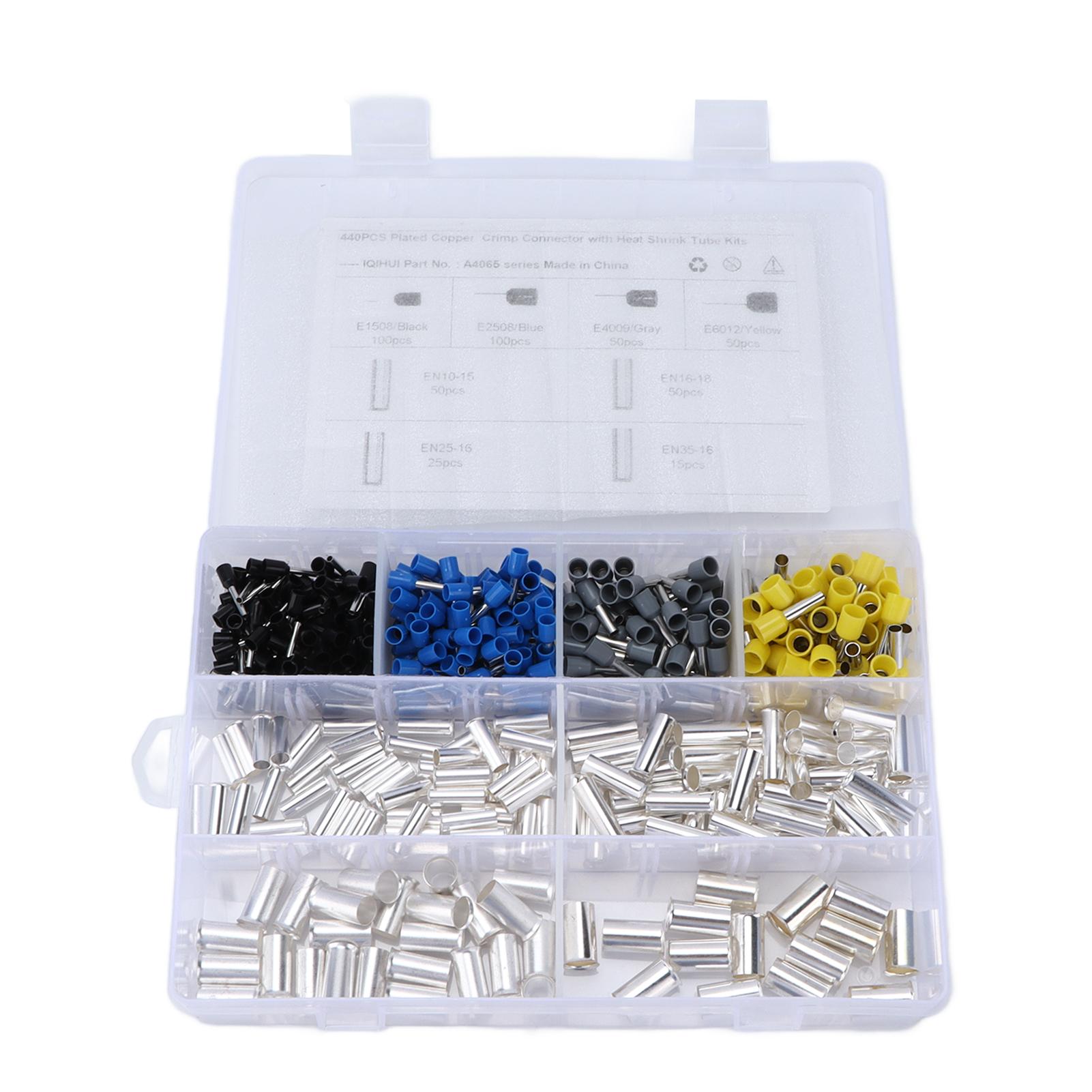 440pcs Wire Ferrules Kit EN End 8Specifications Pin Cord Crimp Terminal Connector Sleeves
440pcs Wire Ferrules Kit EN End 8Specifications Pin Cord Crimp Terminal Connector Sleeves