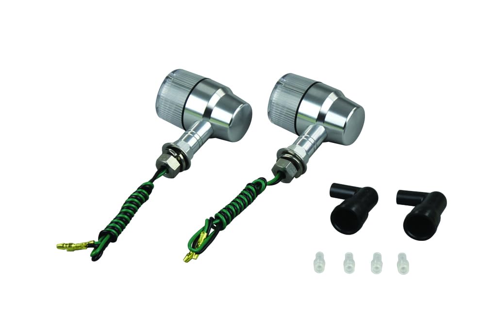 POSH FAITH Motorcycle Accessories Turn Signals Aluminum Machined Turn Signals Super Bike Mini Short Stay Type Single Bulb Not 2 Pieces M10 Silver Lens
POSH FAITH Motorcycle Accessories Turn Signals Aluminum Machined Turn Signals Super Bike Mini Short Stay Type Single Bulb Not 2 Pieces M10 Silver Lens