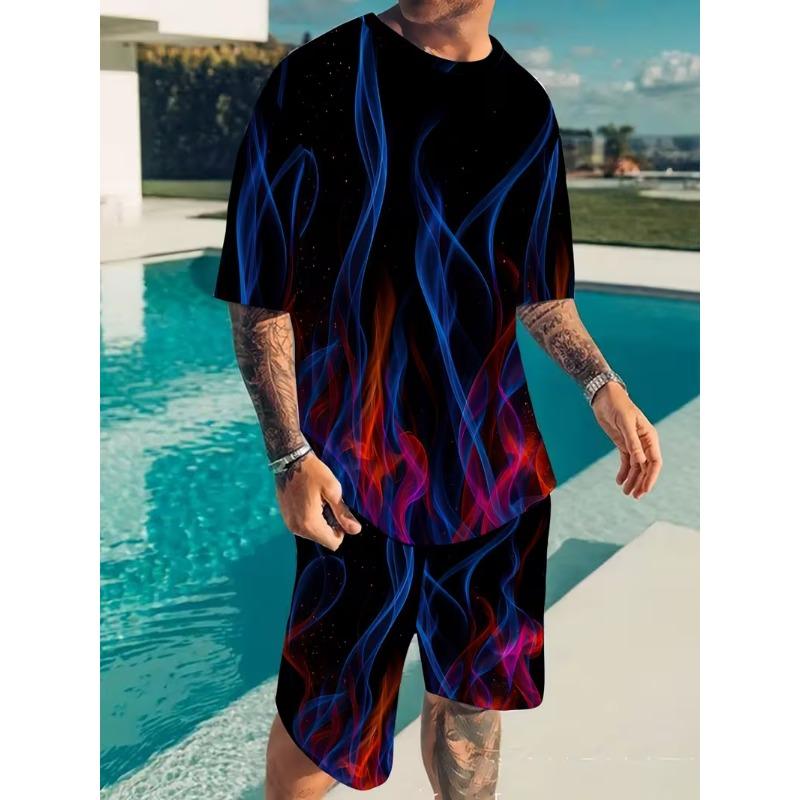 2025 Summer New Men s Shorts+3D Gradient Printed T-shirt Set Fashionable, Casual, Sports, Comfortable, Breathable 6XL
2025 Summer New Men s Shorts+3D Gradient Printed T-shirt Set Fashionable, Casual, Sports, Comfortable, Breathable 6XL