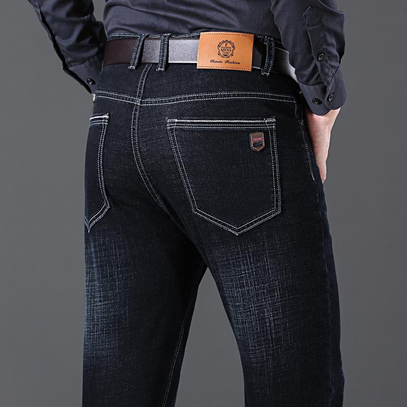 Spring and Autumn Models of Jeans Men s Summer New Business Elastic Loose Straight Middle-aged Casual High-end Long Trousers 40 чорний
Spring and Autumn Models of Jeans Men s Summer New Business Elastic Loose Straight Middle-aged Casual High-end Long Trousers 40 чорний