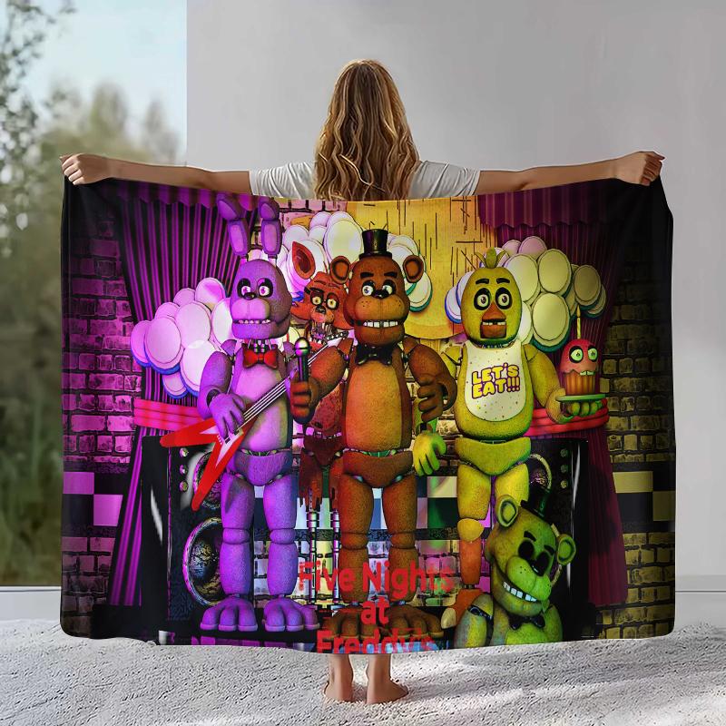 Horror Freddy F-FNAF Games Flannel Blanket,Ultra Soft Warm Plush Throw for Home Bedroom Bed Sofa Cover Office Camping Picnic 75x90cm
Horror Freddy F-FNAF Games Flannel Blanket,Ultra Soft Warm Plush Throw for Home Bedroom Bed Sofa Cover Office Camping Picnic 75x90cm