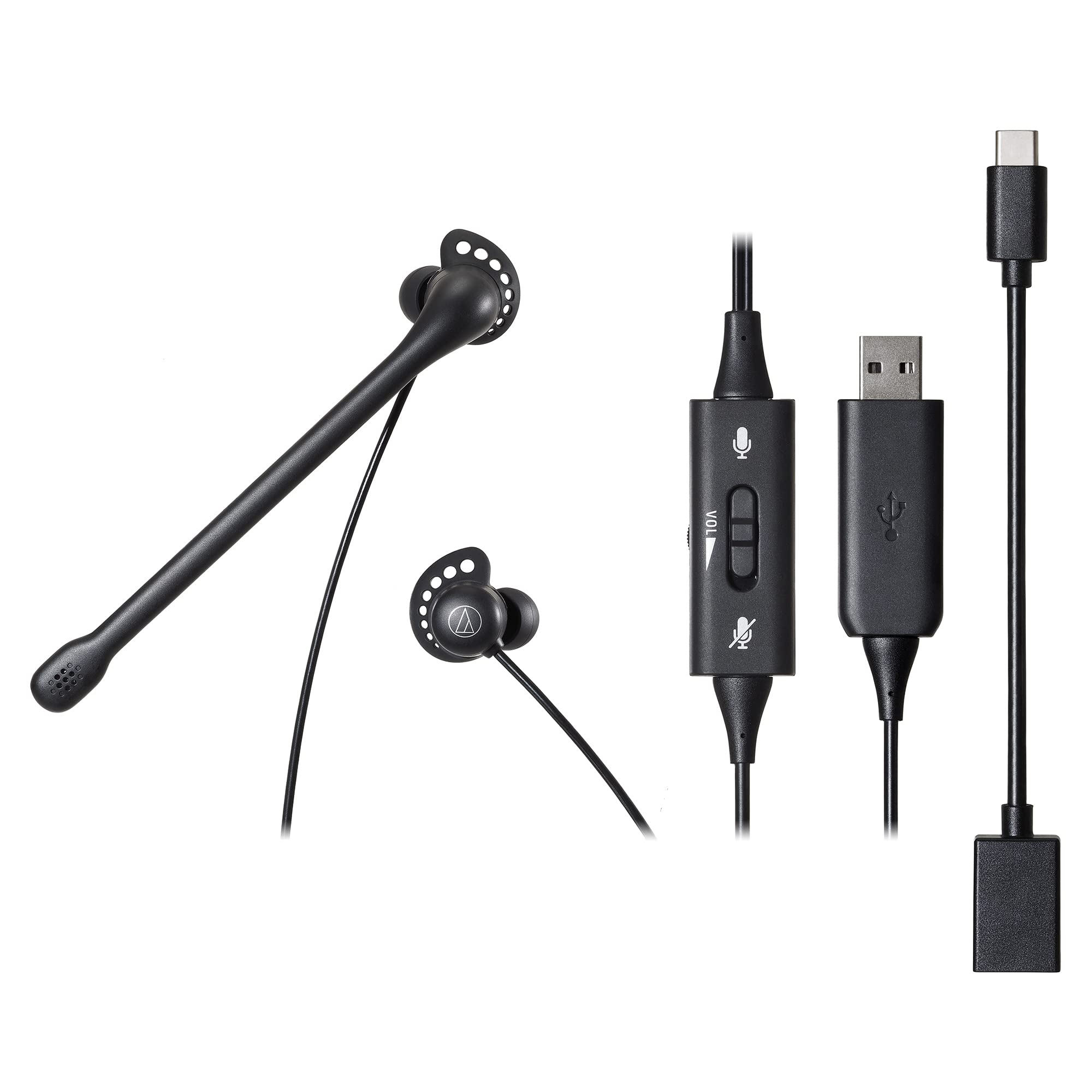 Совместимая внутренняя гарнитура USB с шумоподавлением, микрофон с ручным управлением, шнур для лечения, небольшой размер Audio-Technica Type-A Type-C
Совместимая внутренняя гарнитура USB с шумоподавлением, микрофон с ручным управлением, шнур для лечения, небольшой размер Audio-Technica Type-A Type-C