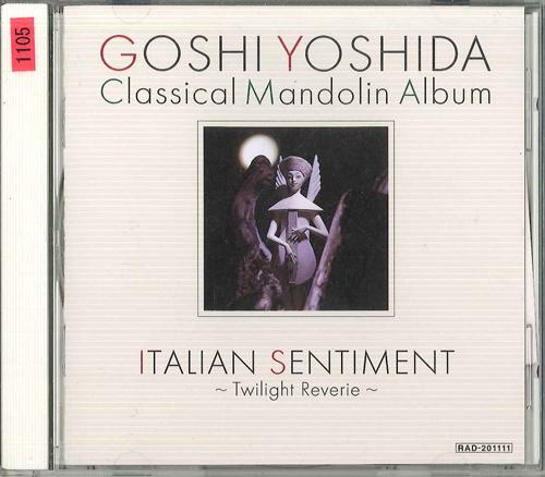 CD TAKESHI YOSHIDA - Italian Sentiment RAD201111 RAD Japan Obi New Age & Easy Listening Used
CD TAKESHI YOSHIDA - Italian Sentiment RAD201111 RAD Japan Obi New Age & Easy Listening Used