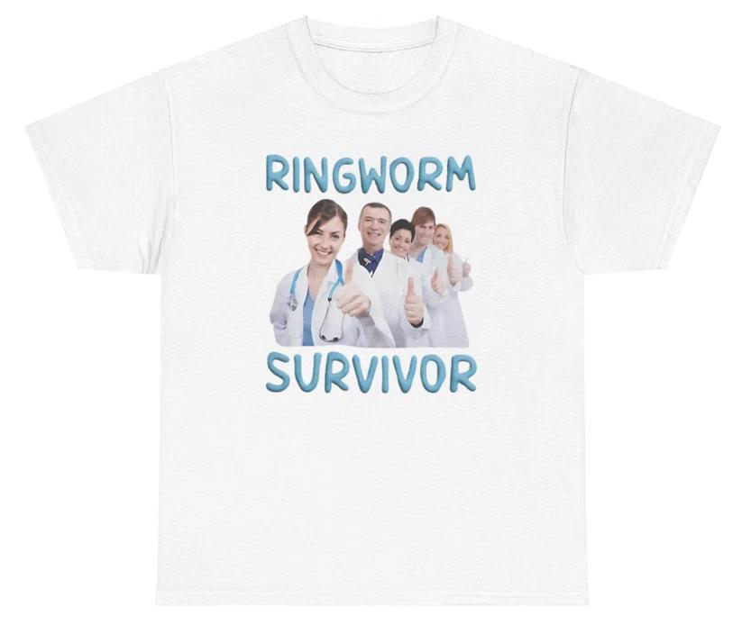 Ringworm Survivor T Shirt Bold Humor Quirky Statement Creative Relatable Unique 3XL
Ringworm Survivor T Shirt Bold Humor Quirky Statement Creative Relatable Unique 3XL