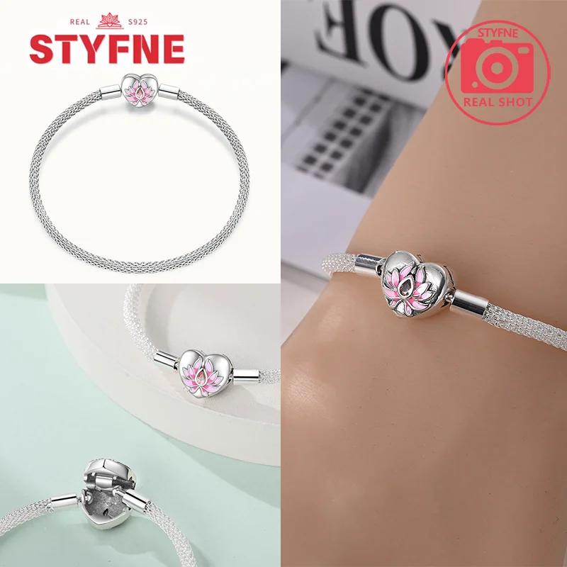 Real Silver S925 Vintage Pink Lotus Original Bracelet Suitable for Women Birthday Party Anniversary Fine Jewelry Luxury Gift 17CM
Real Silver S925 Vintage Pink Lotus Original Bracelet Suitable for Women Birthday Party Anniversary Fine Jewelry Luxury Gift 17CM