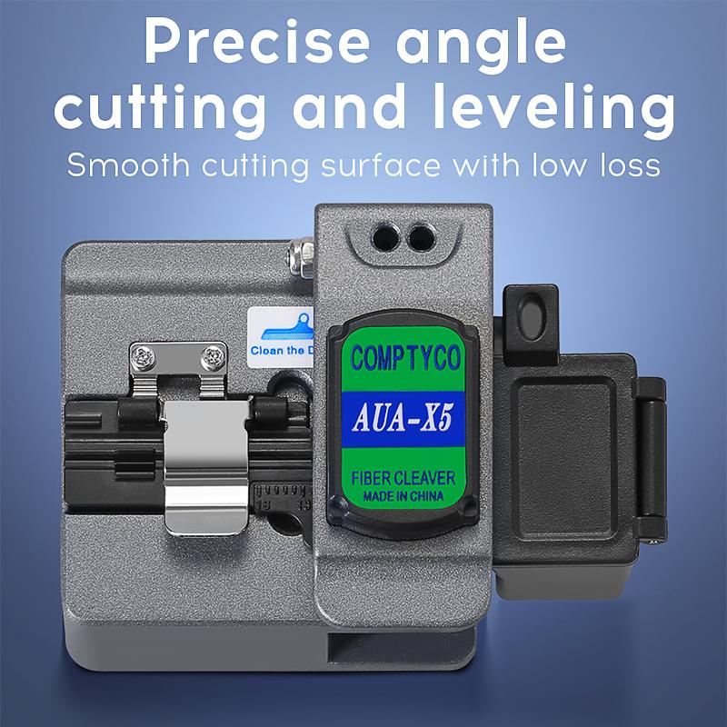 COMPTYCO New FTTH High Precision cutting tool AUA-X2/X5 Optical Fiber Cleaver Cable Cutting Knife Fiber Cleaver
COMPTYCO New FTTH High Precision cutting tool AUA-X2/X5 Optical Fiber Cleaver Cable Cutting Knife Fiber Cleaver