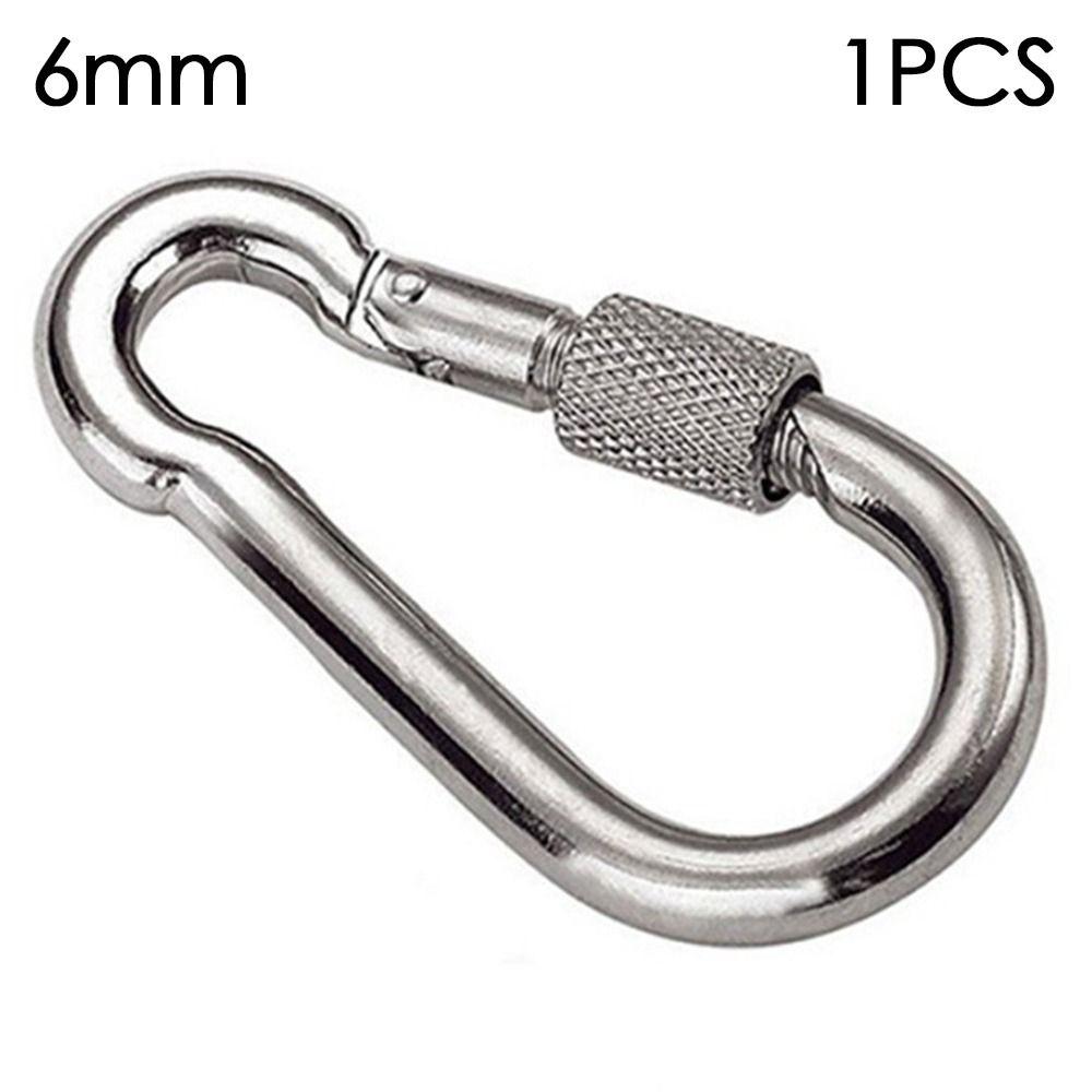 1/2pcs Quick Link 304 Stainless Steel Camping Equipment Carabiner Buckle Ring Travel Kit Safety Hook 6MM
1/2pcs Quick Link 304 Stainless Steel Camping Equipment Carabiner Buckle Ring Travel Kit Safety Hook 6MM