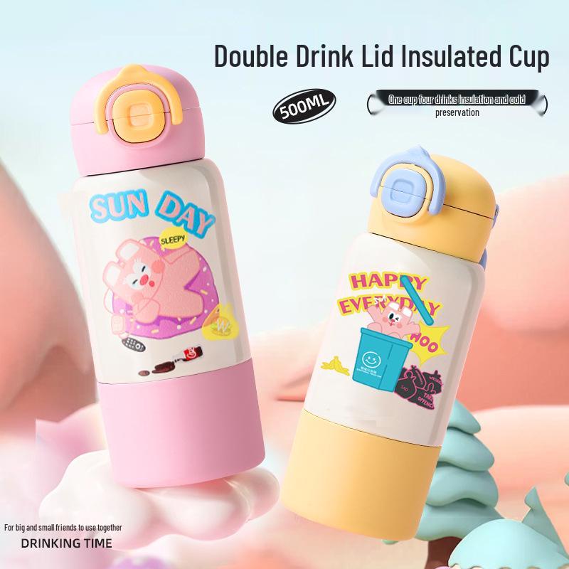 Cartoon Kids Insulated Straw Cup - 316, Large Capacity, Portable & Cute Double-Drink Design, Customizable 500ml жовтий
Cartoon Kids Insulated Straw Cup - 316, Large Capacity, Portable & Cute Double-Drink Design, Customizable 500ml жовтий