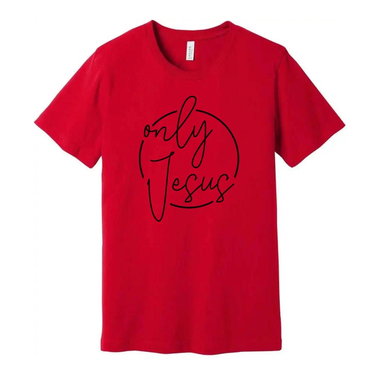 Only Jesus Circle Design Unisex Graphic T Shirt for Christians Inspirational Chr L
Only Jesus Circle Design Unisex Graphic T Shirt for Christians Inspirational Chr L