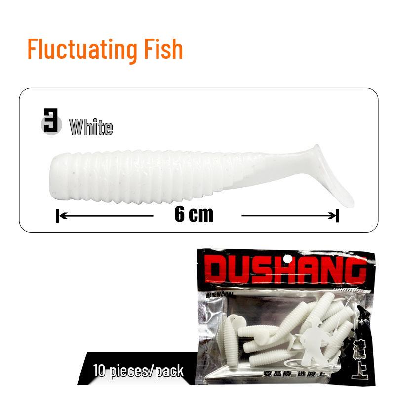 Enhanced Wavy Fish T-Tail Soft Bait: Bionic Worm Lure with Jig Head Screw
Enhanced Wavy Fish T-Tail Soft Bait: Bionic Worm Lure with Jig Head Screw