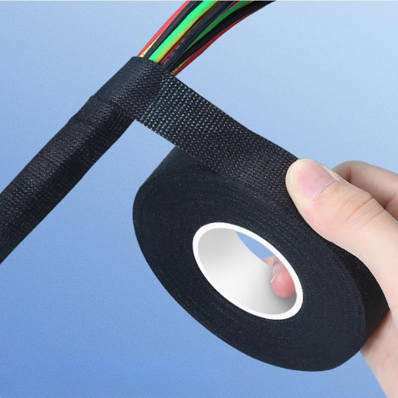 Flame Retardant Heat-Resistant Adhesive Cloth Tape 105°C, 15M for Automotive Wiring Harness Protections, 9mm 15mm 19mm 25mm 9mm&30M- (2 roll) чорний
Flame Retardant Heat-Resistant Adhesive Cloth Tape 105°C, 15M for Automotive Wiring Harness Protections, 9mm 15mm 19mm 25mm 9mm&30M- (2 roll) чорний