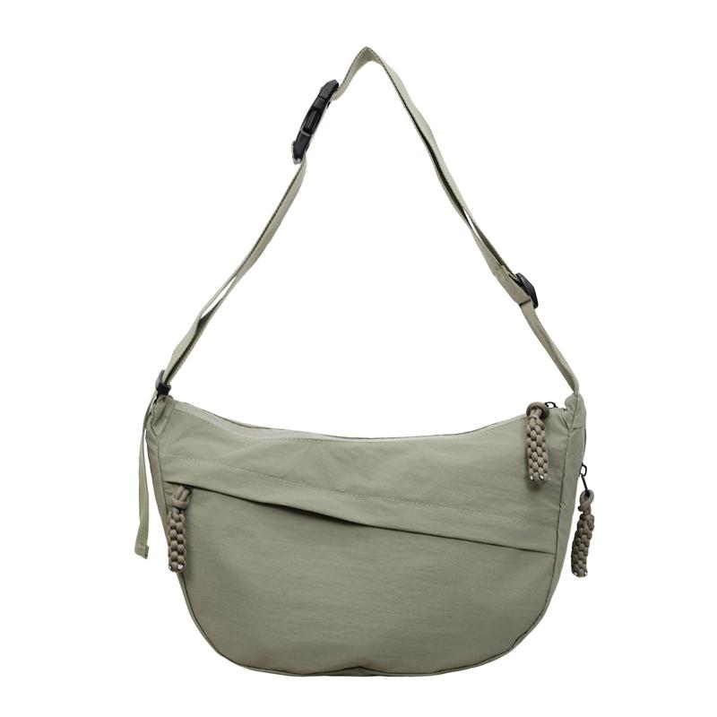Nylon Shoulder Bag for women solid color crossbody bag Front Zipper Pocket
Nylon Shoulder Bag for women solid color crossbody bag Front Zipper Pocket