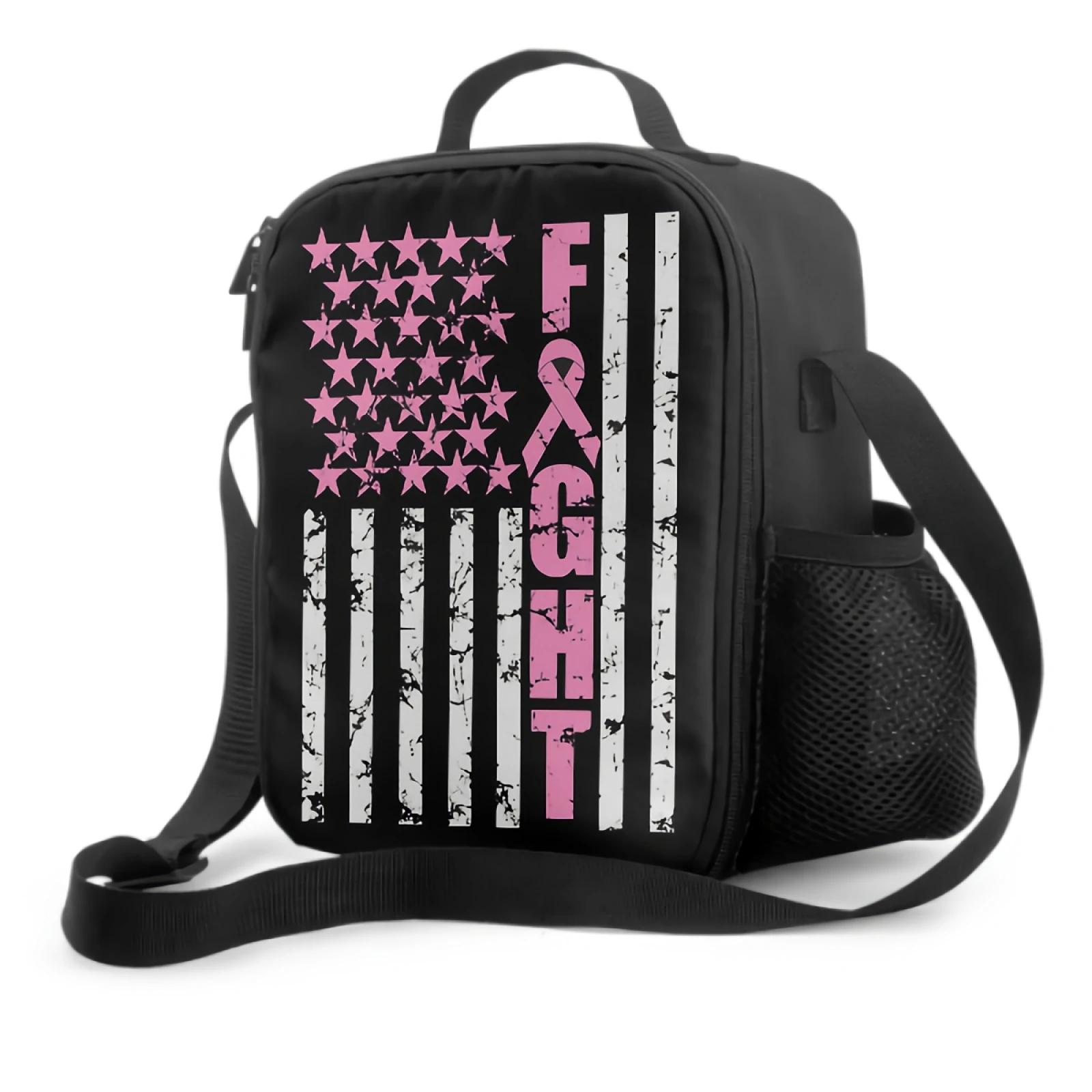 Breast Cancer Awareness Flag Lunch Bag with Adjustable Shoulder Strap Insulated Lunch Box Cooler Thermal Tote Bag for Women 26.5x20x11.5CM бежевый
Breast Cancer Awareness Flag Lunch Bag with Adjustable Shoulder Strap Insulated Lunch Box Cooler Thermal Tote Bag for Women 26.5x20x11.5CM бежевый