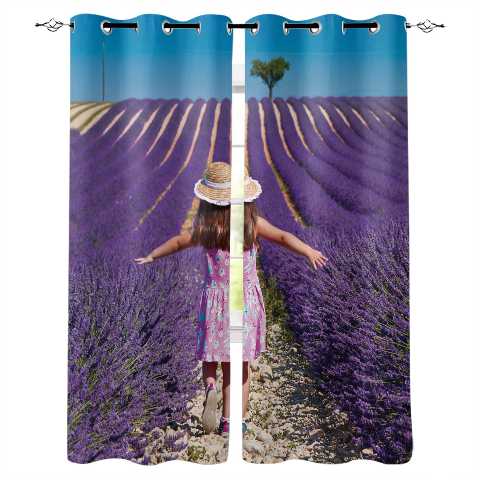 Фіолетові квіти лаванди Віконна завіса для вітальні Спальня Домашній декор Кухня Для віконних штор 135W x 115H(cm)
Фіолетові квіти лаванди Віконна завіса для вітальні Спальня Домашній декор Кухня Для віконних штор 135W x 115H(cm)