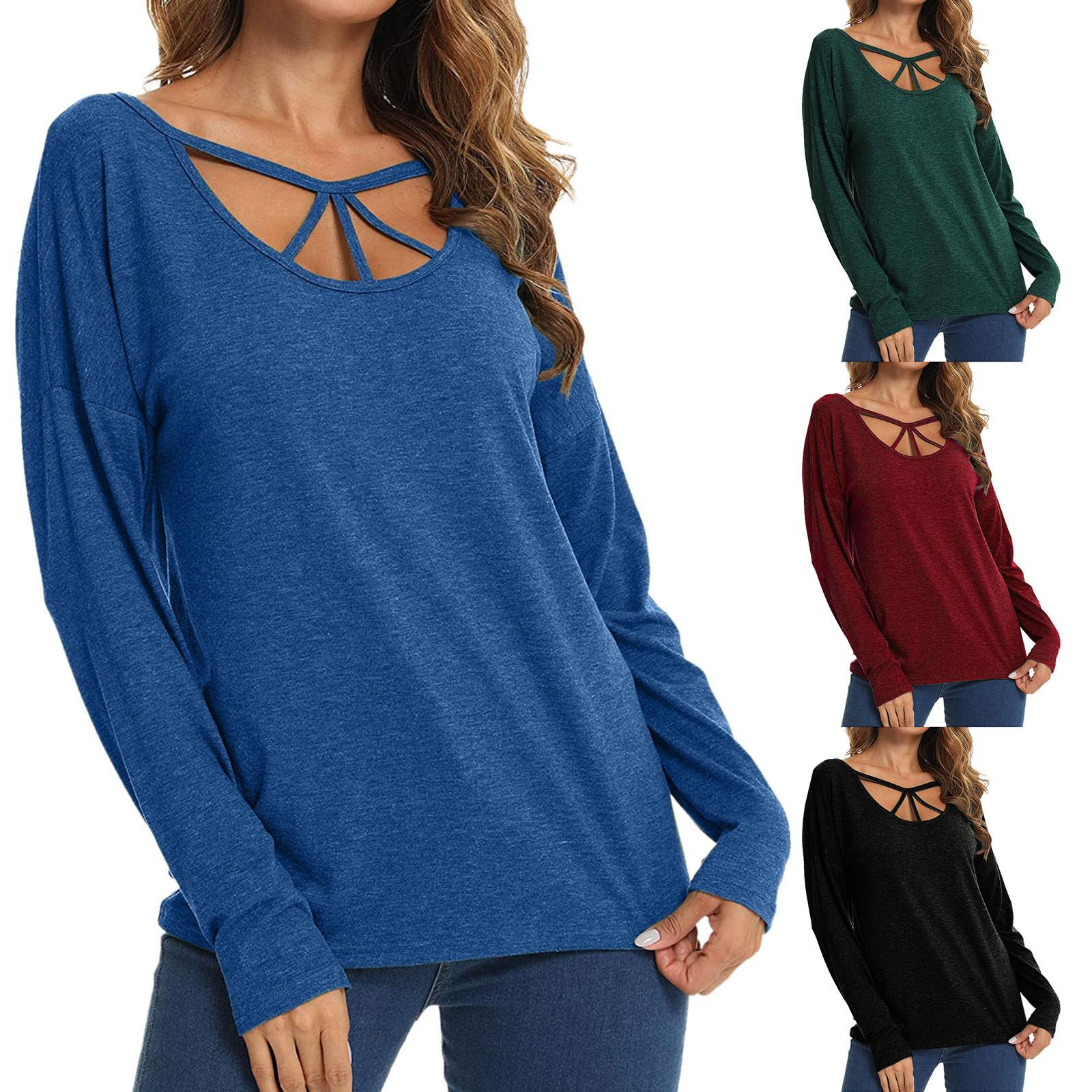 Женские повседневные топы с длинным рукавом кроссовер пуловер футболка V шея свободные блузки
Женские повседневные топы с длинным рукавом кроссовер пуловер футболка V шея свободные блузки