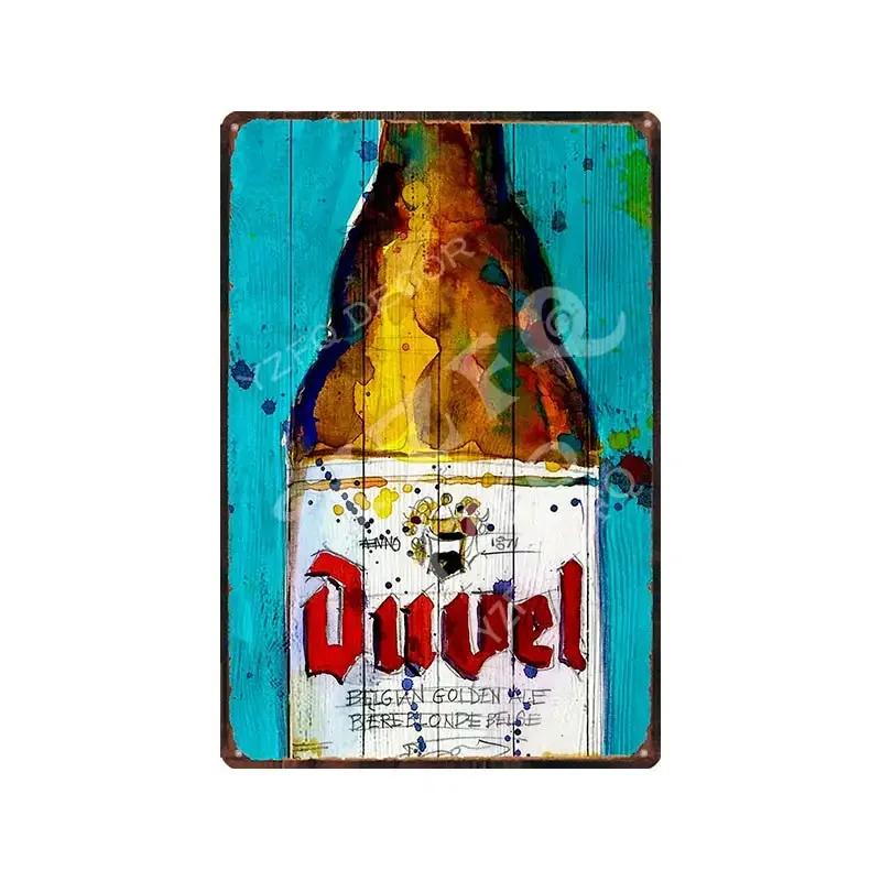 Belgium Beer Duvel Vintage Metal Tin Sign Retro Wall Plates Bar Pub Art Home Decor Decorative Plaque Retro Style Wall Hanging 30x40cm
Belgium Beer Duvel Vintage Metal Tin Sign Retro Wall Plates Bar Pub Art Home Decor Decorative Plaque Retro Style Wall Hanging 30x40cm