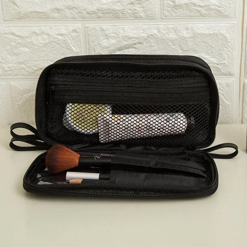 Black Mini Make Up Bag for Female Designer Travel Nylon Storage Bag for Girl Fashion Daily Doule Zipper Small Cosmetic Bags
Black Mini Make Up Bag for Female Designer Travel Nylon Storage Bag for Girl Fashion Daily Doule Zipper Small Cosmetic Bags