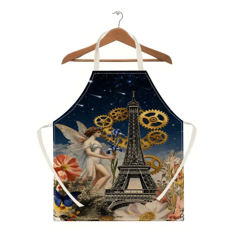 Vintage Eiffel Tower Fairy Apron Steampunk Gears Floral Kitchen Cooking Baking Chef Artistic Gift For Women Linen Bib Apron 38X47cm(15X19in)
Vintage Eiffel Tower Fairy Apron Steampunk Gears Floral Kitchen Cooking Baking Chef Artistic Gift For Women Linen Bib Apron 38X47cm(15X19in)