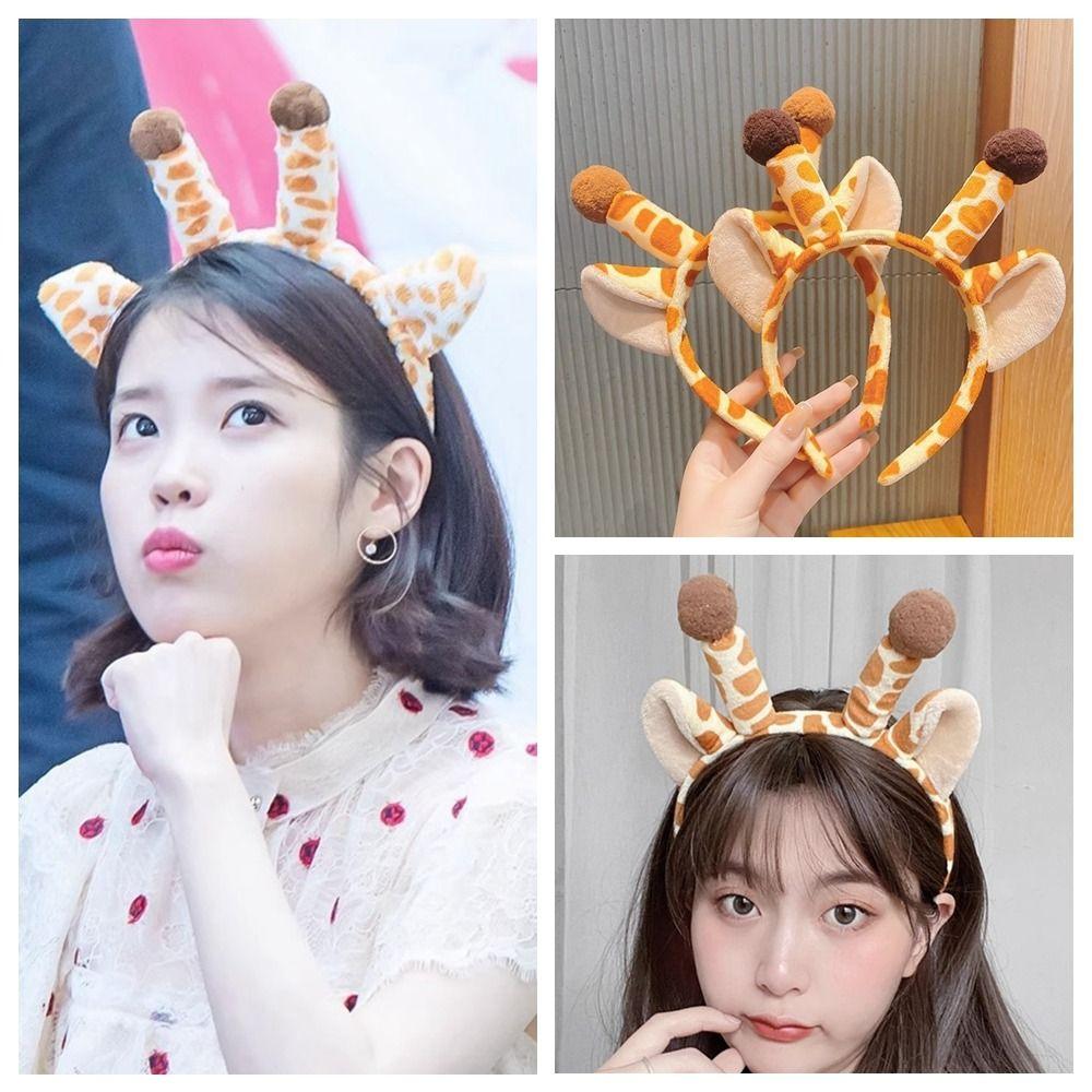 Kawaii Animal Hairbands Giraffe Ears Face Washing Hair Hoop Cartoon Plush Headband Cosplay Props коричневий
Kawaii Animal Hairbands Giraffe Ears Face Washing Hair Hoop Cartoon Plush Headband Cosplay Props коричневий