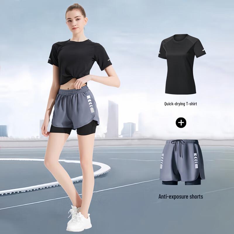 WEZHO Women s Summer Ice Silk Quick-Dry Short Sleeve Sports Suit
WEZHO Women s Summer Ice Silk Quick-Dry Short Sleeve Sports Suit