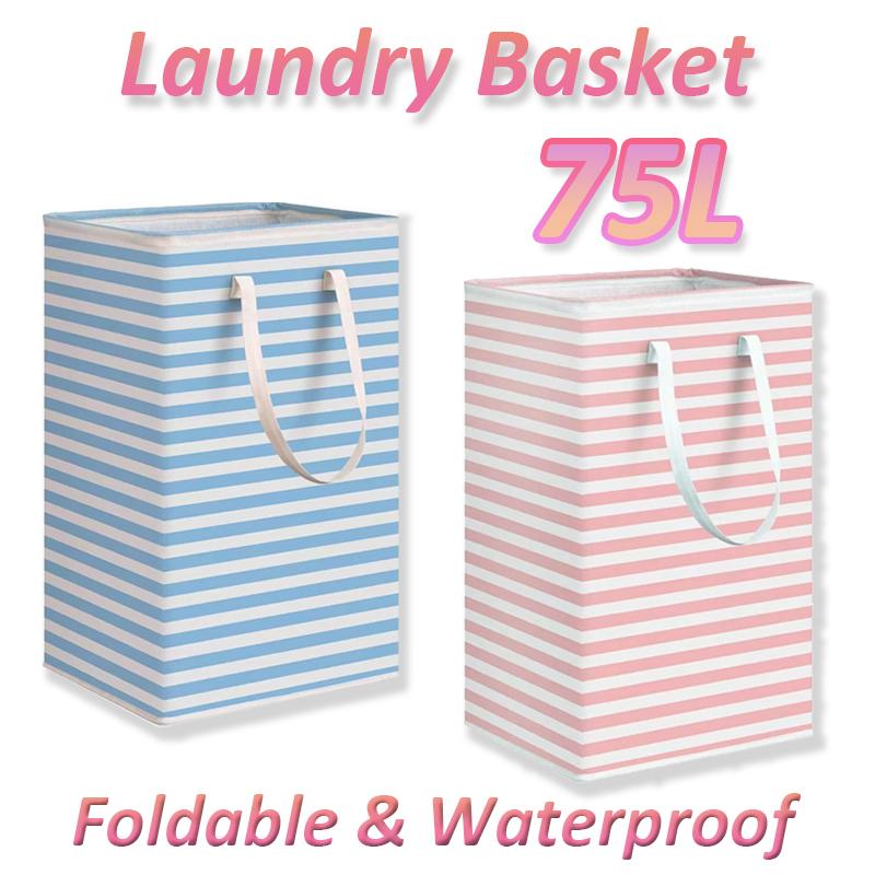 75L High Capacity Dirty Clothes Basket Foldable Laundry Hamper Basket Collapsible Waterproof Laundry Basket for Bedroom Bathroom
75L High Capacity Dirty Clothes Basket Foldable Laundry Hamper Basket Collapsible Waterproof Laundry Basket for Bedroom Bathroom