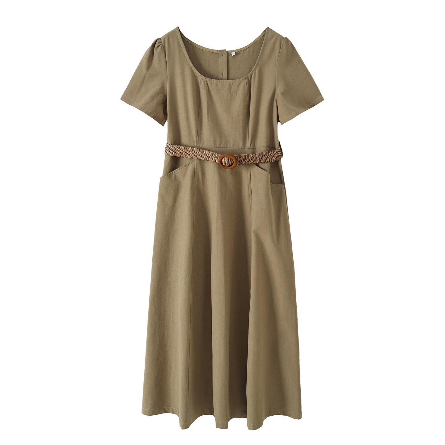 Plus Size Tencel Wide Belt Midi Dress with Back Button Design - 2026 Summer Collection. XL (65-73 kg) зелёный
Plus Size Tencel Wide Belt Midi Dress with Back Button Design - 2026 Summer Collection. XL (65-73 kg) зелёный