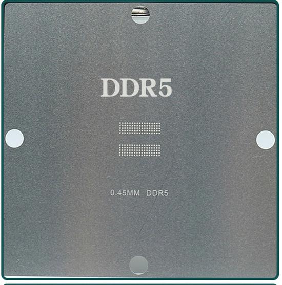 BGA Memory Steel Stencil Set: 90x90 Solder Paste for DDR2, DDR2-4, DDR3, DDR5 Graphics Memory (12/14 Pieces)
BGA Memory Steel Stencil Set: 90x90 Solder Paste for DDR2, DDR2-4, DDR3, DDR5 Graphics Memory (12/14 Pieces)