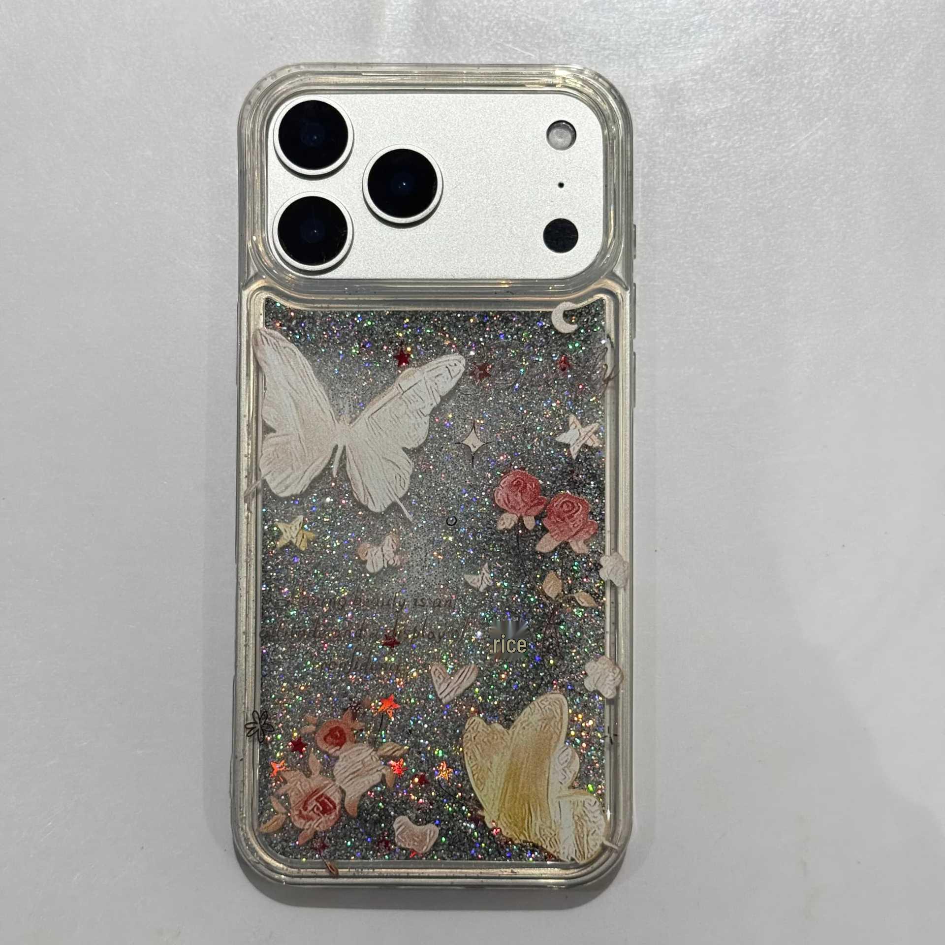 Glitter Butterfly Transparent Phone Case for iPhone 16 Pro/17 Pro Max 17
Glitter Butterfly Transparent Phone Case for iPhone 16 Pro/17 Pro Max 17