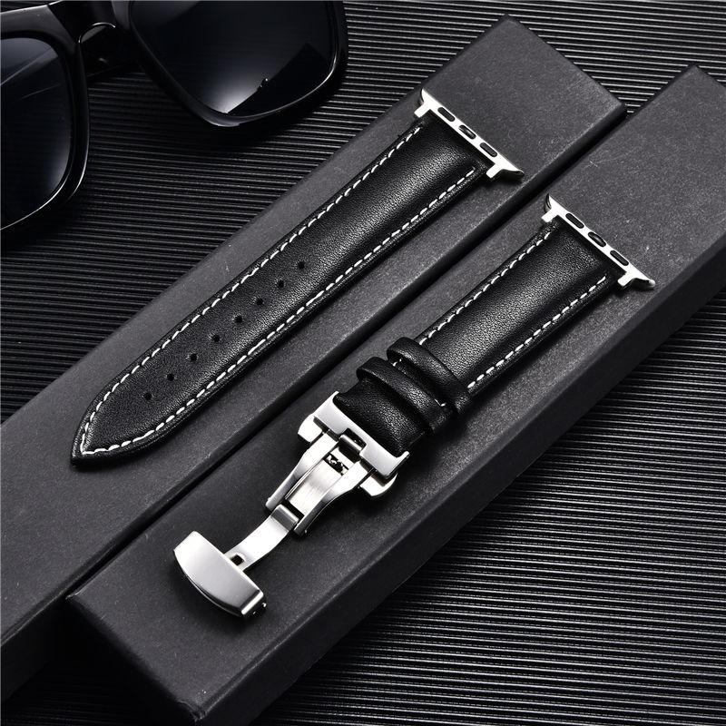 Leather Watchbands for Apple Watch 8 7 6 5 4 3 SE Butterfly Clasp Replace Wrist Strap 38/40/41mm 42/44/45mm Band for Iwatch 38mm 40mm 41mm
Leather Watchbands for Apple Watch 8 7 6 5 4 3 SE Butterfly Clasp Replace Wrist Strap 38/40/41mm 42/44/45mm Band for Iwatch 38mm 40mm 41mm
