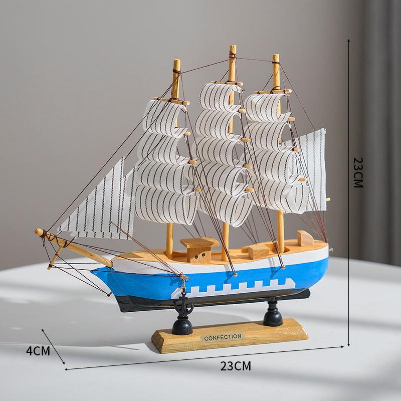 Mediterranean-Style Wooden Sailboat Figurines - Small Decorative Handicraft Ornaments
Mediterranean-Style Wooden Sailboat Figurines - Small Decorative Handicraft Ornaments