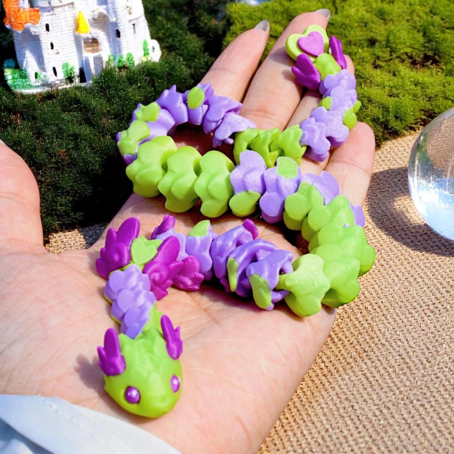 34cm 3D Printing Colourful Dragon Toy Joints Movable Creative Simulation Chinese Dragon Desktop Decoration Stress Relief Toys
34cm 3D Printing Colourful Dragon Toy Joints Movable Creative Simulation Chinese Dragon Desktop Decoration Stress Relief Toys