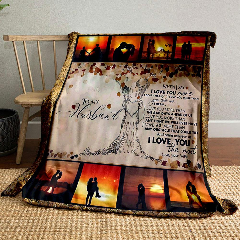 To My Husband Sunset Couple Blanket bedroom Blanket for Livingroom Couch lunch break Soft throw for Friend s festival Gift 80cm x 120cm
To My Husband Sunset Couple Blanket bedroom Blanket for Livingroom Couch lunch break Soft throw for Friend s festival Gift 80cm x 120cm