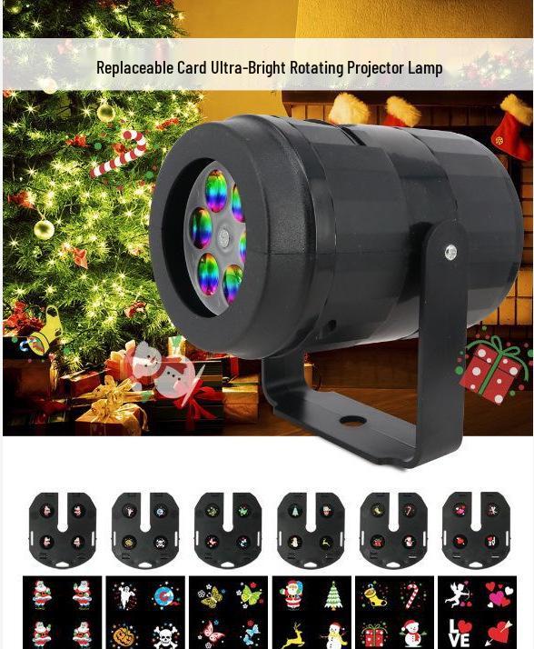Cross-border LED Snowflake and Halloween Pattern Indoor Decorative Projector Light with Card Insert Film for Christmas. US Plug
Cross-border LED Snowflake and Halloween Pattern Indoor Decorative Projector Light with Card Insert Film for Christmas. US Plug