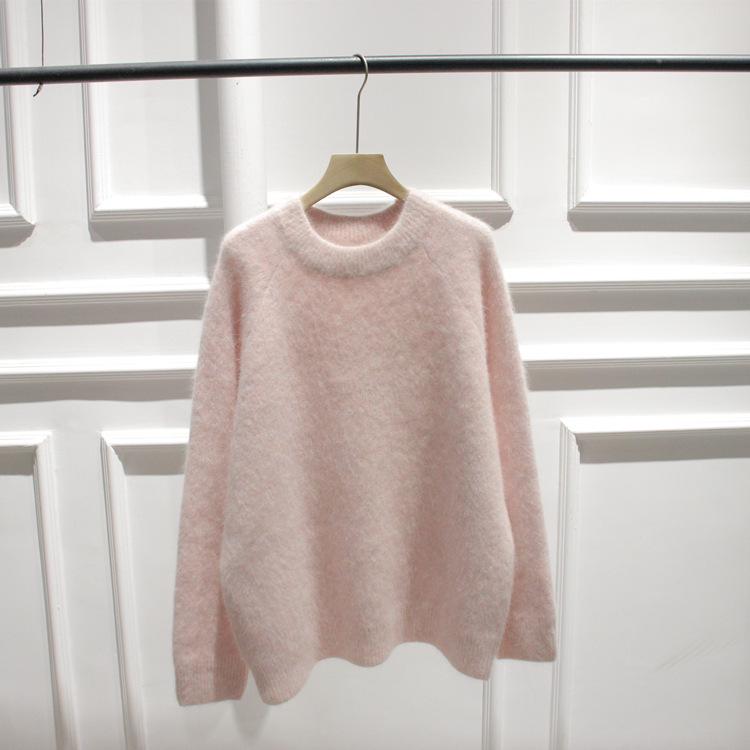 Korean Autumn/Winter Rabbit Fur Fluffy Pullover Sweater for Women May shed slightly, caution advised. рожевий
Korean Autumn/Winter Rabbit Fur Fluffy Pullover Sweater for Women May shed slightly, caution advised. рожевий