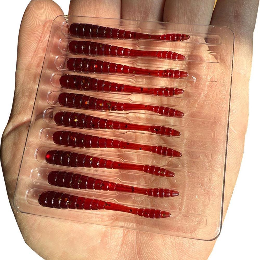 10PCS Pesca 48mm 0.5g Worm Bait Smell Mini Fishing Lures Micro Plastic Bait Rockfishing
10PCS Pesca 48mm 0.5g Worm Bait Smell Mini Fishing Lures Micro Plastic Bait Rockfishing