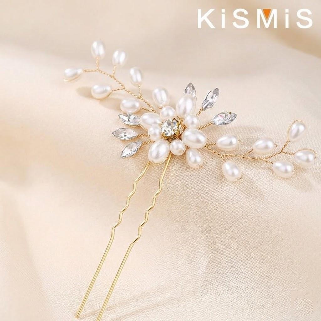 Bridal Hairpin Wedding Jewelry Pearl Crystal Beaded U shaped Clip Dress Accessory Styling Bride Headwear Accessories золотий
Bridal Hairpin Wedding Jewelry Pearl Crystal Beaded U shaped Clip Dress Accessory Styling Bride Headwear Accessories золотий