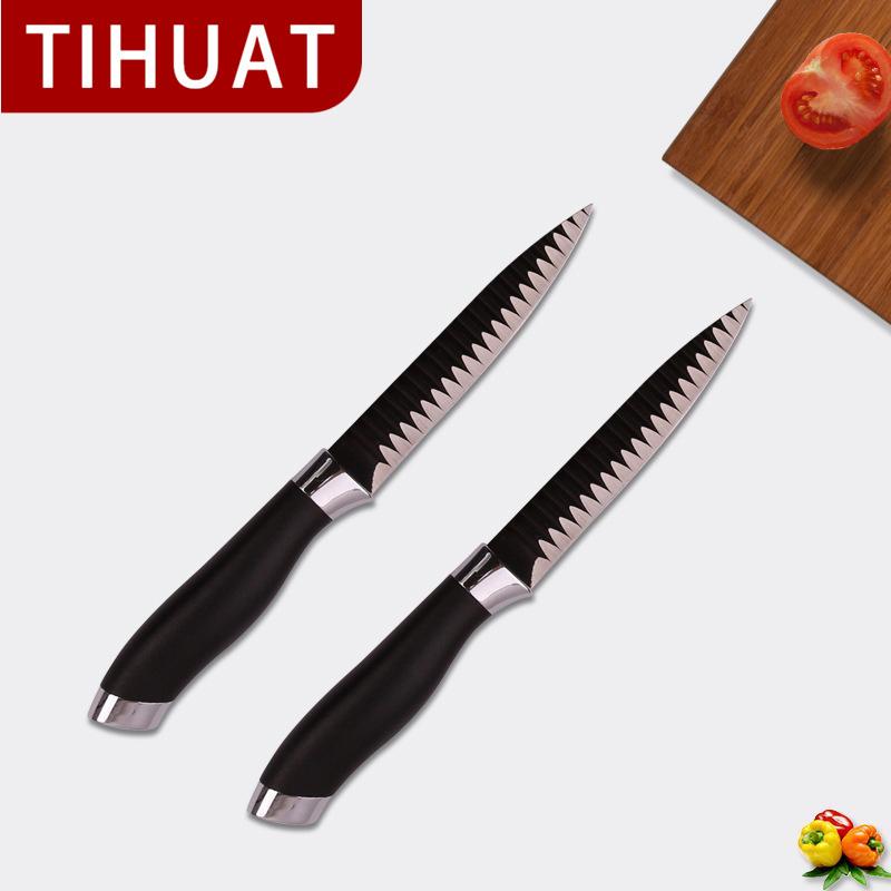 TIHUAT Корейский тисненый антипригарный фруктовый универсальный нож, бытовые кухонные ножи
TIHUAT Корейский тисненый антипригарный фруктовый универсальный нож, бытовые кухонные ножи