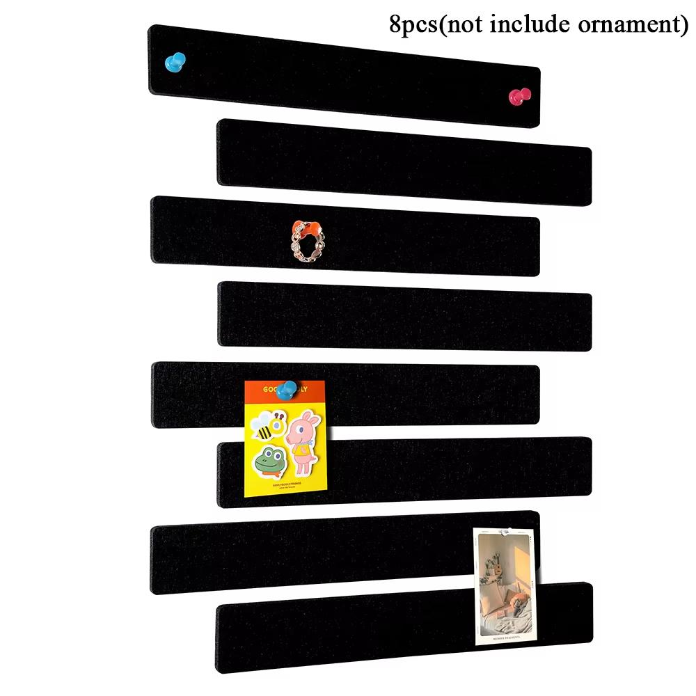 8Pcs Felt Pin Board Bar Strips Self-Adhesive Lightweight Bulletin Board Strips For Memo Schedule Photo Display Wall Decoration
8Pcs Felt Pin Board Bar Strips Self-Adhesive Lightweight Bulletin Board Strips For Memo Schedule Photo Display Wall Decoration