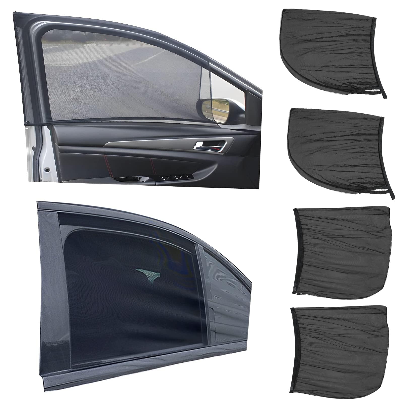 Chuqisheji Car Screen Door Side Sunshade Car Insect Net Car Screen Door Set of 4 Screen Door Light Car Shading Heat Shielding Sunshade Popular Ca
Chuqisheji Car Screen Door Side Sunshade Car Insect Net Car Screen Door Set of 4 Screen Door Light Car Shading Heat Shielding Sunshade Popular Ca