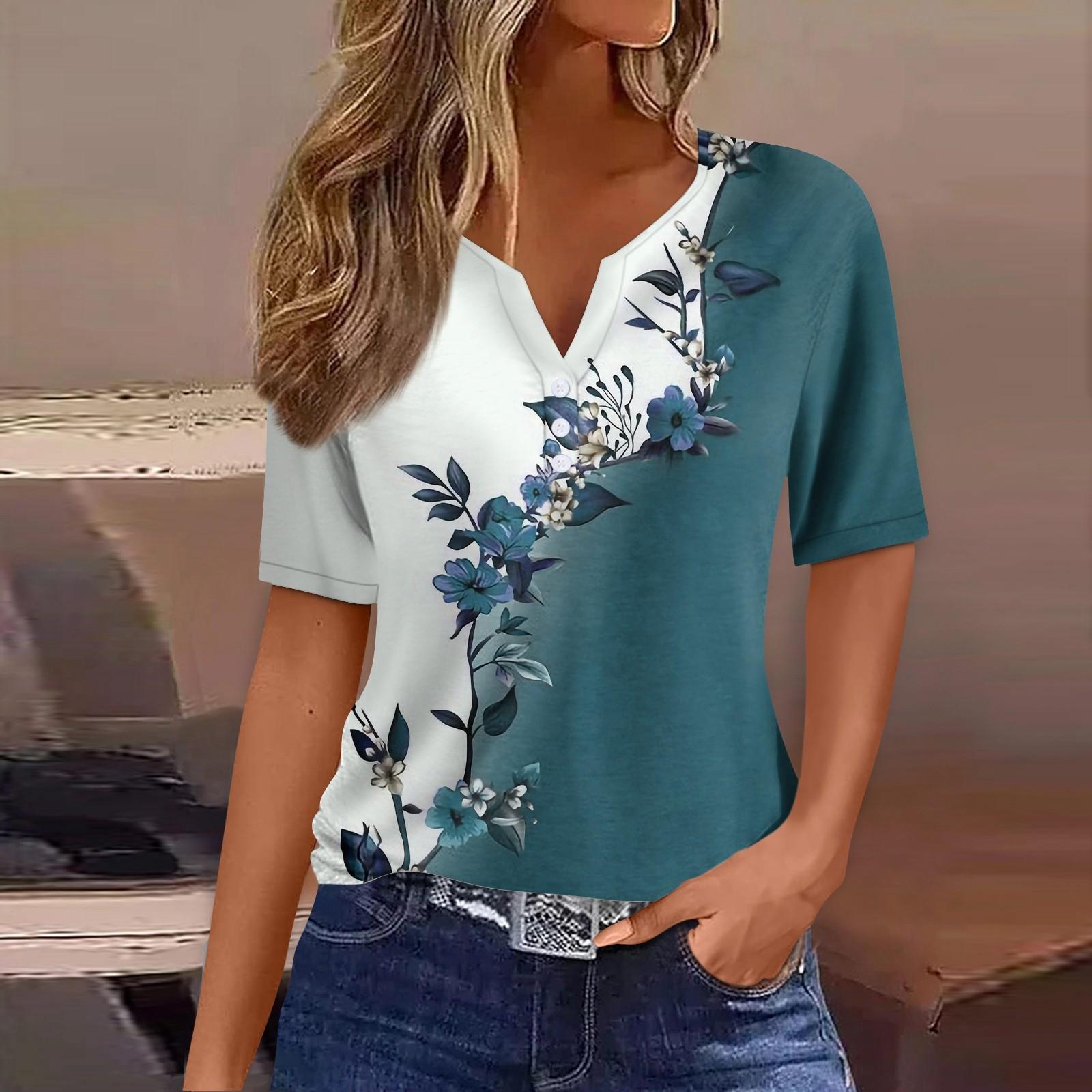 Summer Tops for Women 2025 Trendy Cute Summer Tops for Women, Short Sleeve Shirts, Women s T-Shirts, Ladies Summer Tops M синий
Summer Tops for Women 2025 Trendy Cute Summer Tops for Women, Short Sleeve Shirts, Women s T-Shirts, Ladies Summer Tops M синий